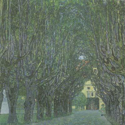 Gustav Klimt Avenue in Schloss Kammer Park (mk20) France oil painting art
